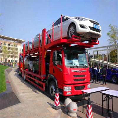 Cina Newest 4x2 6x2 6x4 6 Car Trailer CLW Double Layers Hydraulic Car Carrier Truck Truck Transport With Low Price For Sale in vendita