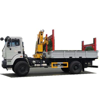 China TRUCK CRANE 5tons hydraulic folding truck crane new beiben 4x4 crane mounted truck Te koop