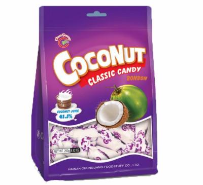 China CHUN GUANG Natural HALAL Soft Hard Sugar , Fresh Coconut Milk Candy for sale