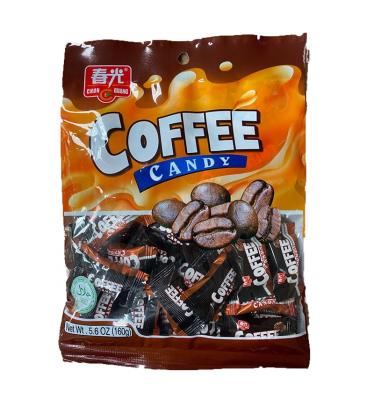 China Natural coffee and coconut mix flavor hard candy, tropical coffee candy for sale