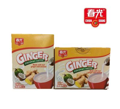 China HALAL Food Instant Ginger Coconut Flavor Tea Drink Powder for sale