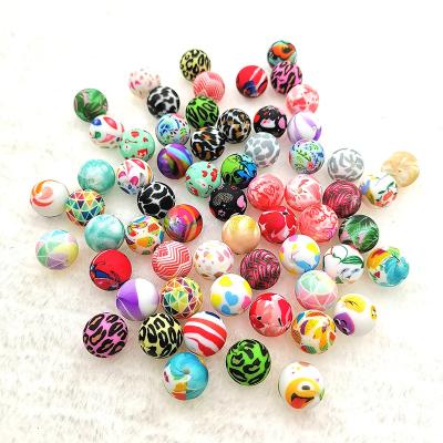 China 100% Food Grade Non-Toxic 10% OFF 12mm 15mm Wholesale Grade Leopard Printed Bpa Free Food Grade Silicone Teething Beads for sale