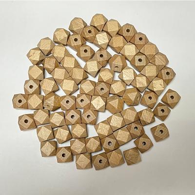 China Eco-friendly Polished Wooden Balls 10-30mm Natural Beech Wood Beads Chewable Round Beads For DIY Craft for sale