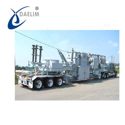 China Type 10 MVA Electricity Power A-Trailer Mobile Substation for sale