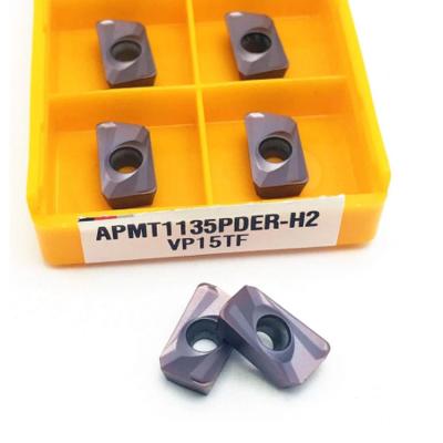 China Tool APMT Insert APMT1135 M2/H2 VP15TF CNC Lathe Milling Cutter Lathe Milling Cutter Metal Blade Cnc External Turning Tool 1135 for sale