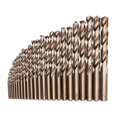 China High Quality HSS-Co Cobalt M35 Straight Leg Twist Drill Bit Metal Drilling Machine- Accessories for Metal Stainless Steel Drilling for sale