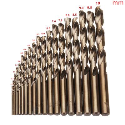 China High Quality HSS-Co Cobalt M35 Straight Leg Twist Drill Bit Metal Drilling Machine- Accessories for Metal Stainless Steel Drilling for sale