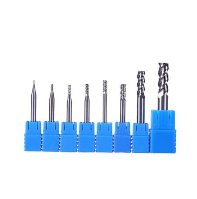 China Assorted Carbide CNC Milling Cutter D1-D20mm 3Flutes Hrc45 Endmill Carbide CNC Milling Machine Tools For Aluminum Use for sale