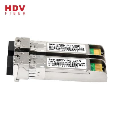 China High Quality Network SFP Module Price 10G WDM/BIDI SFP Transceiver 20KM 1310nm for sale