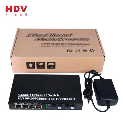 China ISO9001 QoS Certification 4 Port Ethernet Switch Gigabit Network Switch for sale