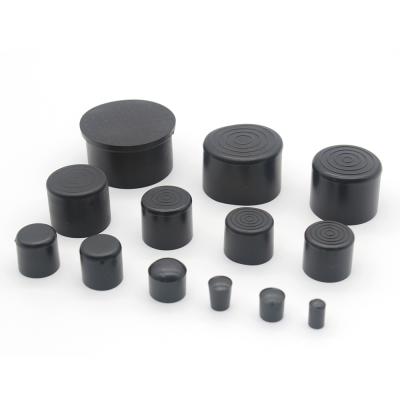 China Pipe Socket Tube Plastic Socket Rubber Mounts For Pipe Round Furniture Adjustable Threaded Fitting for sale