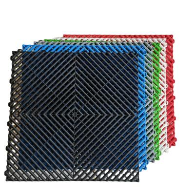 China High-strengh industrial best selling interlocking pvc garage floor tiles / removable interlocking pvc floor mats for warehouse for sale