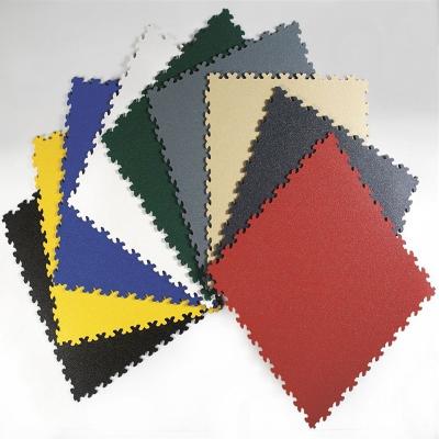 China Garage Qingdao Readygo ESD PVC Floor Tiles PVC Interlocking Tile For Flooring for sale