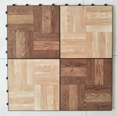 China PVC wood floor tiles PVC wood floor tiles imitating vinyl wood luxury tile interlocking dance floor for sale