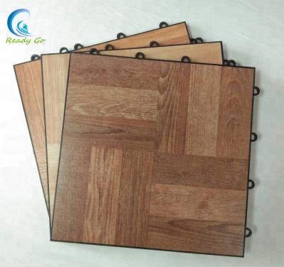 China Indoor Comfortable Durable And Beautiful Vinyl Interlocking Tiles /Bamboo Portable Dance Floor for sale