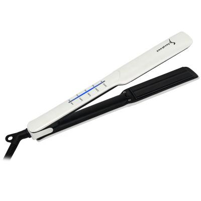 China Highest Standard Private Label Flat Iron Tourmaline Ceramic Coated Hair Straightener 2 in 1 Loop and Straight Power Cord for Home Use Machine for sale