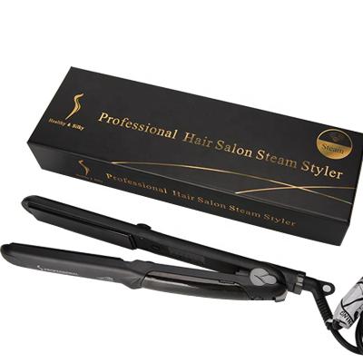 China Steam Logo Steam Style 235C/450F Outdoor Private Hair Straightener OEM Control Flat Iron for sale