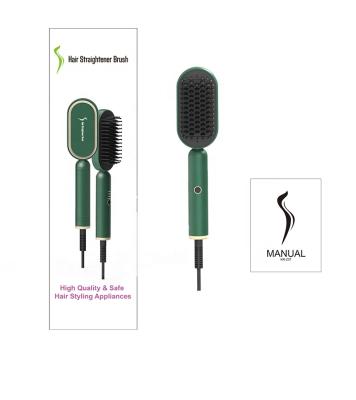 China Easy Anion Hair Straightener Brush For Home Use Professional Anion Carbon Comb Heat Resistant Comb 10 Million Continuously for sale