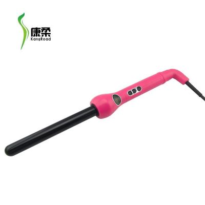 China PTC Heater 35w Power Hair Curler Ceramic LCD Display Pink Black Color Beauty And Cute Appearance for sale