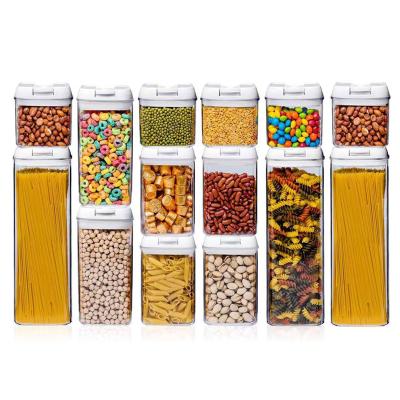 China Eco-friendly 14 Pieces Freshness Preservation Set Food Airtight Storage For Kitchen Plastic Containers Wholesale for sale