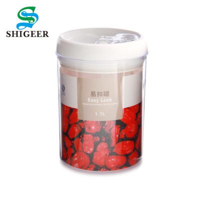 China Freshness Preservation Chinese Customized 1.7L Vacuum Plastic Food Storage Container Box With Good Quality for sale