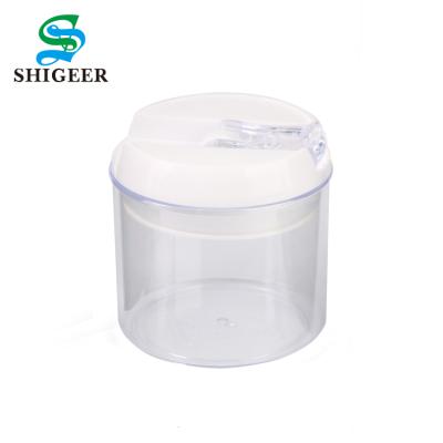 China Round 0.4L Popular Customized Small Size Type Freshness Preservation Clear Plastic Lid Airtight Food Container With Lid for sale