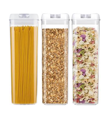 China Freshness Preservation Customized 3 Piece Eco-Friendly 1.9L Set Airtight Plastic Food Storage Container for sale