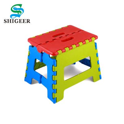 China New Foldable Design Customized Portable Home Outdoor Children Plastic Folding Travel Stool for sale