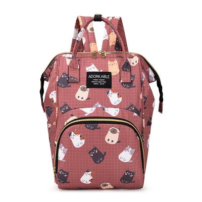 China Durable Double Shoulder Flamingo Unicorn Mummy Bag Large Capacity Maternal And Child Pack Diaper Bags for sale