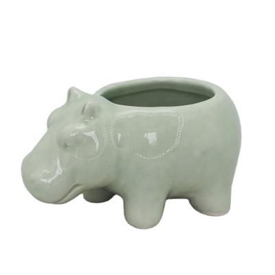 China Modern Cute Animal Shape Flower Pot Garden Dolomite Decoration Outdoor Flower Pot for sale