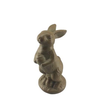 China CLASSIC price promotional stonerware ceramic bunny supply item for easter home decoration for sale