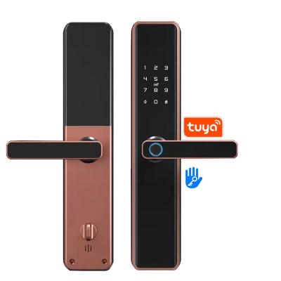 China Smart home/school fingerprint biometric security smart lock etc. /office/apartments Senleean Tuya With Wifi App Password Rfid TTlock Anti Theft Master Door Lock for sale