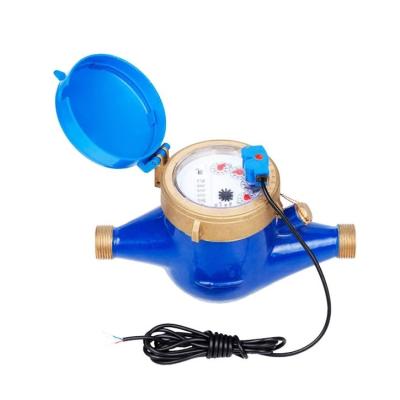 China WESDOM ISO4064 Multi-jet 15mm Brass Brass Water Meter With Pulse Output for sale