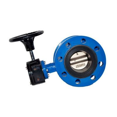 China General TOP FLANGE ISO5211 DN200 8 inch PN16 PNEUMATIC Double Flange Actuated Butterfly Valve for sale