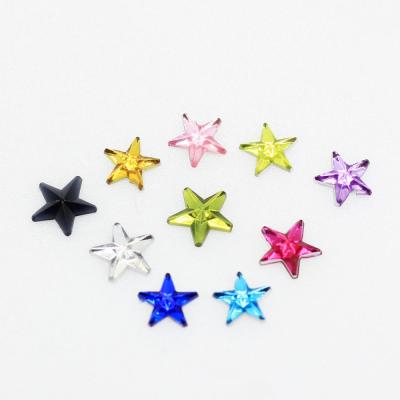 China Flatback Many Colors Flatback Star Acrylic Beads Wholesale for sale