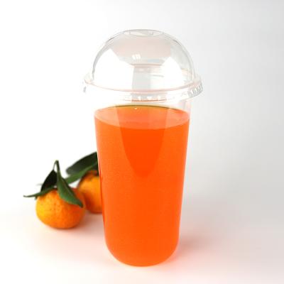 China Factory Supply 95mm Direct Disposable 22OZ Bubble Tea U Shape Clear Plastic Cup for sale