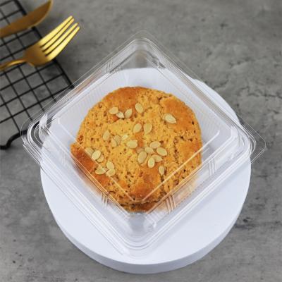 China Disposable Plastic Catering Blister Packing Clamshell Sushi Cake Fruit Boxes for sale