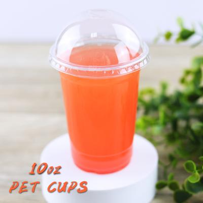 China Eco-friendly 10oz Custom Printed Disposable Cup 78mm Drinking Cups Plastic Disposable Coffee Milk Tea Cup for sale