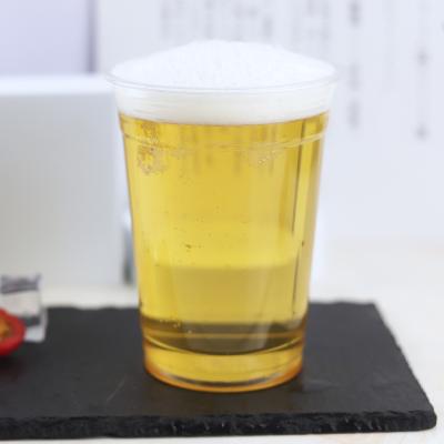 China Factory Price 16oz Eco-friendly PET Cups Lid Clear Sodas Smoothies Beer Tea Disposable Plastic 95mm Coffee Cups for sale