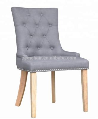 China American Design Nails Solid Wood Tufted Dining Chair for sale