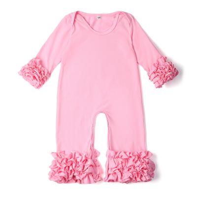 China Baby Romper Jumpsuit Cotton Long Sleeve Newborn Clothes Onesie Cotton Knitted Girls Single Sleeve for sale