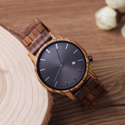 China Good Custom Non-Specific ODM Japan Battery Amazon Tree Wholesaler Watch Decorations Package Price Per Clear Watch For Men's Wooden Watch for sale