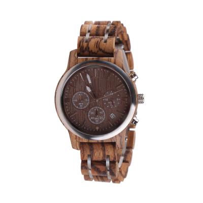 China Multifunctional Waterproof Chronograph SOPEWOD Luminous Calendar Date Watch Wooden Watches For Women for sale