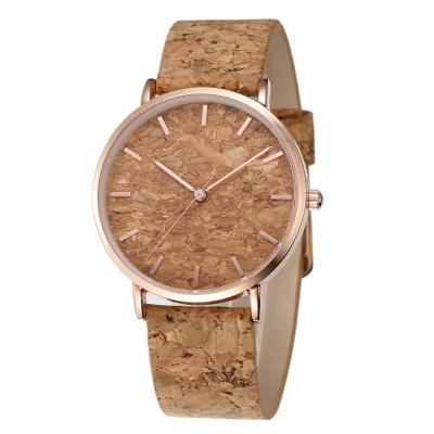 China SOPEWOD Cork Couple Watch Men Wristwatch Clock Relogio Masculino Wooden Gift Box Waterproof Japanese Quartz Movement Leather Strap for sale