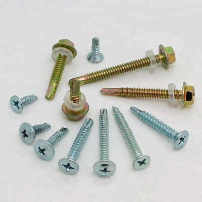 China Steel Head Hex Flange Self Drilling Roofing Screw for sale