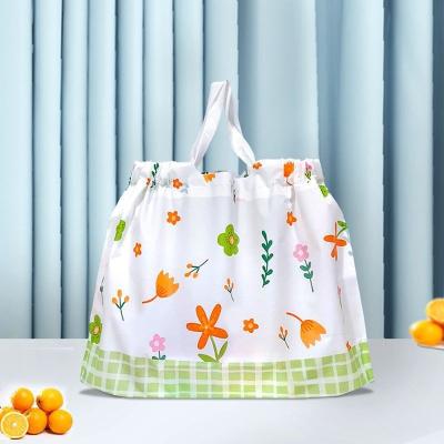 China Small Disposable Customized Floral Handbag Shopping Bag for sale