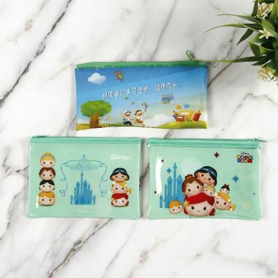 China Recyclable School Supplies Gift Set Top Selling Student Back To School Stationery Set, PVC Pencil Pouch Bag With Cartoon Print. for sale