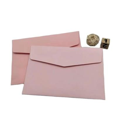 China paper & Cardboard Envelope Printed Logo Pearl Paper Colored Printing Envelope for sale