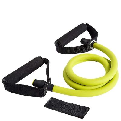 China High Quality Durable Gym Tube Gathering Equipment 11Pcs Latex Pull Rope Elastic Band Set With Foam Handles for sale