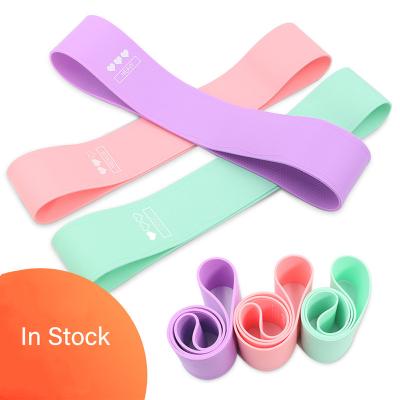 China Durable Wholesale Anti-Slip Silicone Workout Equipment Yoga Resistance Bands Elastic Bands for sale